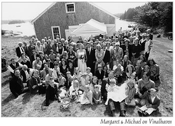 Vinalhaven Maine Group Shot of Entire Wedding