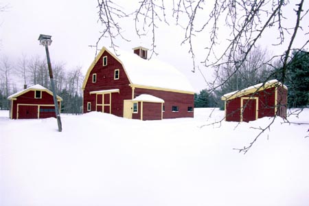 Alton barn in winter
